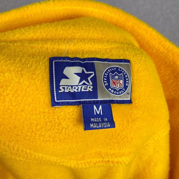 Vintage Starter Sweater Mens M 1/4 Zip Pullover Fleece NFL Minnesota Vikings - Picture 7 of 8